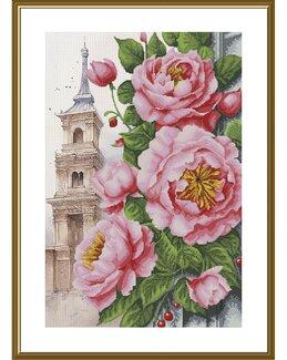 Stickpackung Bild Blumenstadt