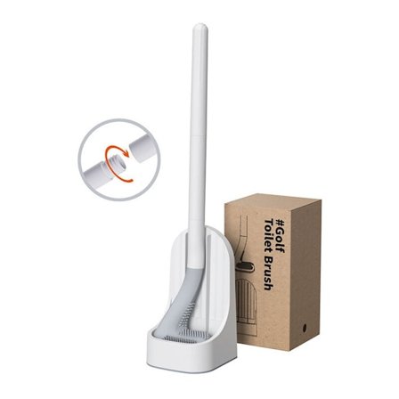 Macaron Golf Silikon Toalettborste Avtagbar Långt Handtag Vägg Mo