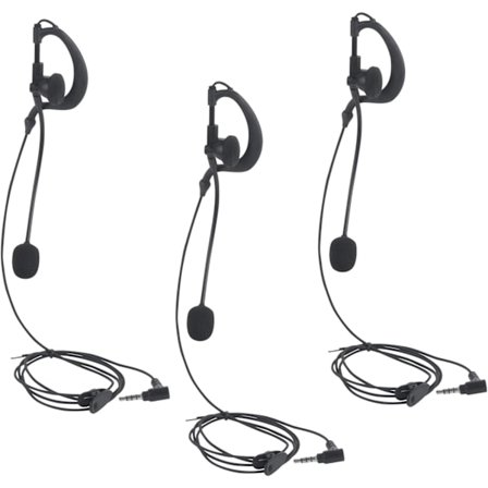 Uusin malli 2025, 3 kpl valmentajan jalkapalloerotuomarin kuulokkeet, 3,5 mm G-muotoinen korvakoukku, sopii kaksisuuntaiseen jalkapallointercom-