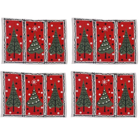 Joulupöytäliinat, 4 kpl setti, Talvijuhlat Joulu