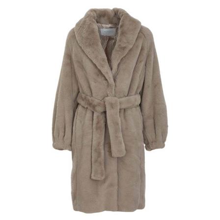 Nenette Faux Fur & Shearling Jakke Brun, Dame