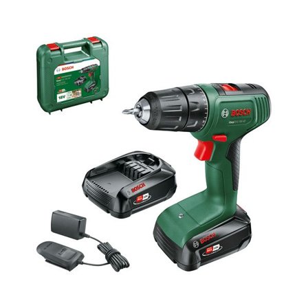 Bosch EASYDRILL 18V-40 2X1,5A Borskrutrekker batterier inkludert, Maskiner