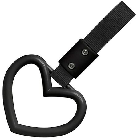 JDM Tsurikawa Bosozoku muotoinen rengas Japanilainen metro kahva Musta sydän