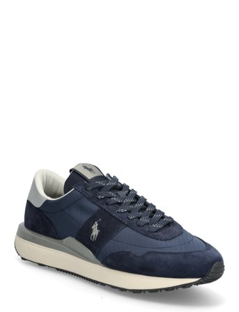 Polo Ralph Lauren Train 89 Suede & Oxford Sneaker - Navy - 40.5