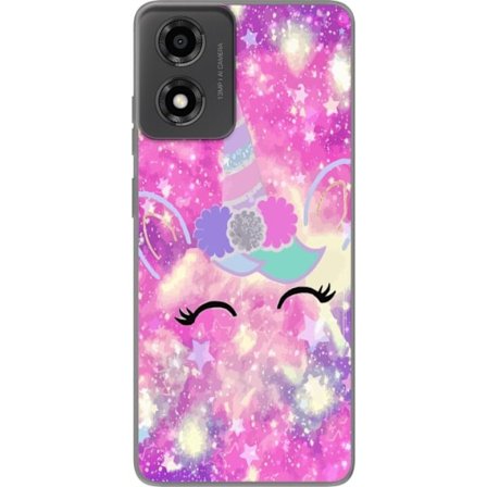 Kompatibelt Mobilskal till Motorola Motorola Moto E14 Glad Enhörning