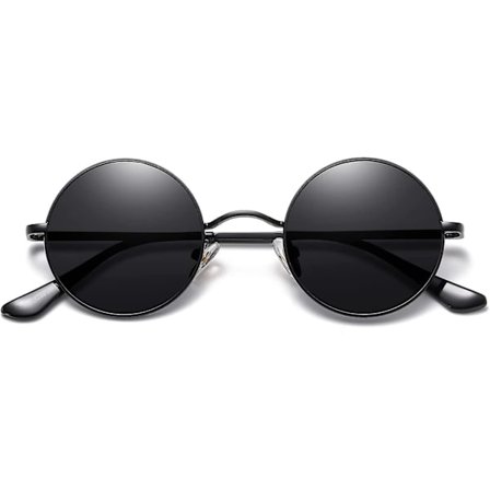 Små Runde Solbriller Polariserte For Menn Kvinner Retro Vintage Sirkel Hippie Solbriller Uv400
