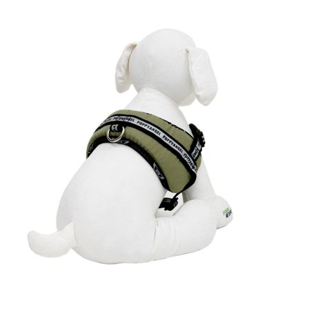Puppy Angel - My Bodyguard Sele Khaki - Klassiske hundeseler, step-in, jacket seler, trekkseler, vinterseler & Y-seler på Doggie.no