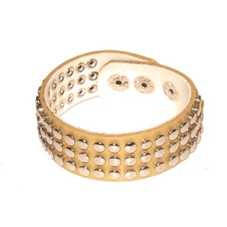 Skinnarmbånd med runde nagler