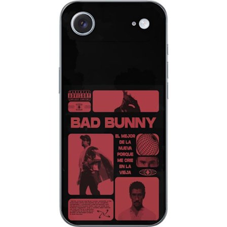 Kompatibel Mobilcover til Apple iPhone 17 Air Bad Bunny NFL-inspireret skjoldlogo med amerikansk fodbold og stjerner