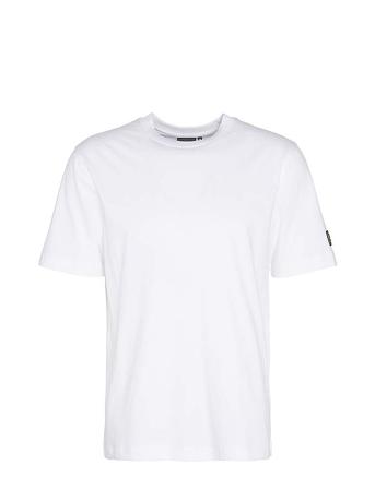 B.intl Outline T-Shirt Tops T-shirts Short-sleeved White Barbour
