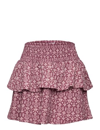 Mango Printed Skirt With Ruffles - Pink - 128