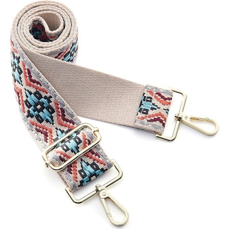 Bred veskestropper erstatning crossbody: Justerbar veskestropp C