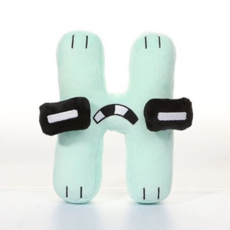 Alfabetlegende-karakterene er plysj kosedyr, plysjdukkeleker W