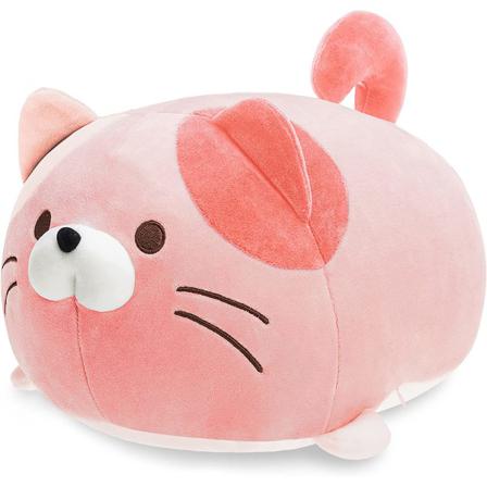 Supermjuk Kattplyschleksak För Barn Eller Heminredning (rosa, 13'')