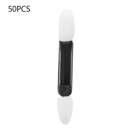 50 st dubbelsidiga engångsapplikatorer för ögonskugga med svampspets
