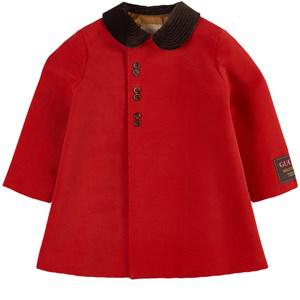 Kids - Gucci Red Long Sleeve Button Coat with Collar 24 months - Coats and jackets - 24 months - Red