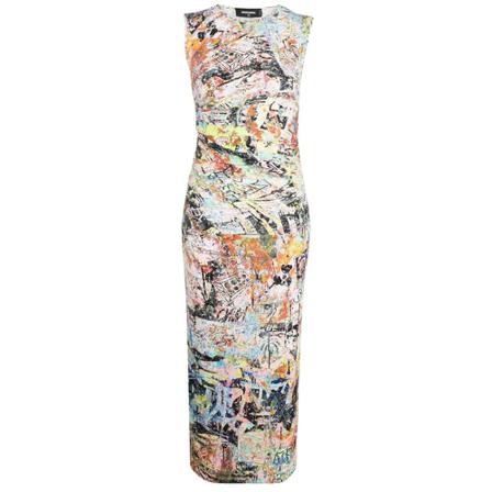 Dsquared2, Dress Beige, Dames, Maat:M,print