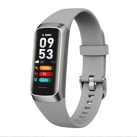 Bluetooth smart sportarmband (silvergrå pulver)