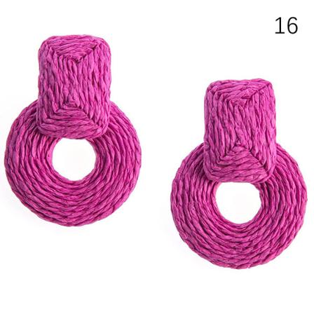 Barbie Pink Øreringe Rose Rød Geometriske Alsidige Øreringe Holi 16