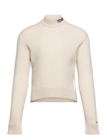Tjw Dg Comfy Rib Turtle Neck T-shirts Turtleneck Kermanvärinen Tommy Hilfiger