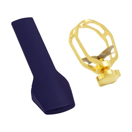 Metall Saxofonfäste Clip Alto Tenor Sopran Sax Ligaturer Fästlock för Saxofon Klarinett Bakelit Munstycke