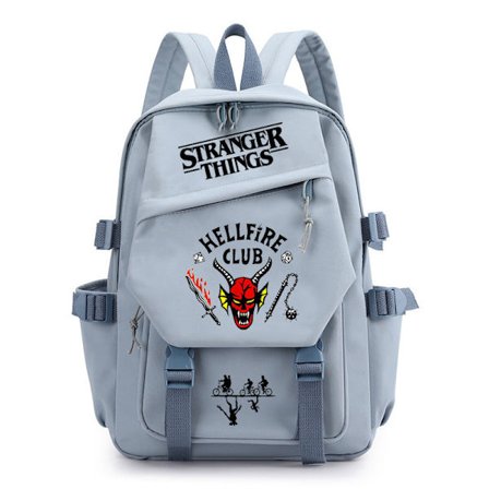 Stranger Things Ryggsekk med trykk, tenåringsryggsekk, multifunksjonell, stor kapasitet, slitesterkt materiale, flere farger tilgjengelig