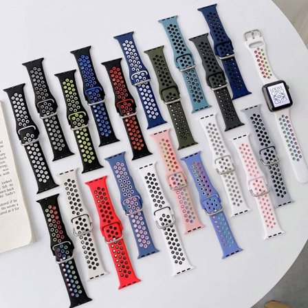 Urrem til Apple Watch iWatch 42mm/44mm/45mm/49mm blå og sort