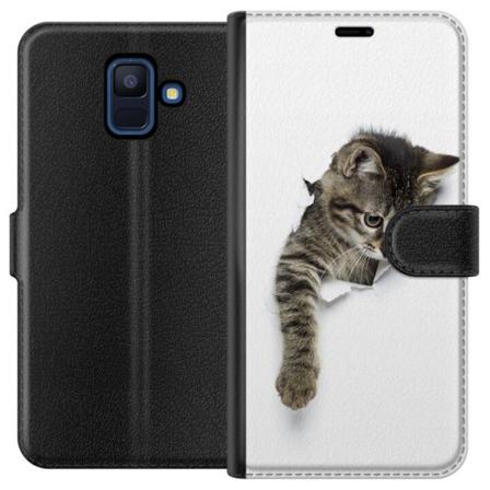Samsung Galaxy A6 (2018) Lommeboketui Nysgjerrig Kattunge