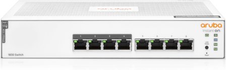 Hewlett Packard Enterprise HPE Aruba Instant On 1830 8G 4p Class4 PoE 65W Switch - switch - 8 porter - smart - rackmonterbar