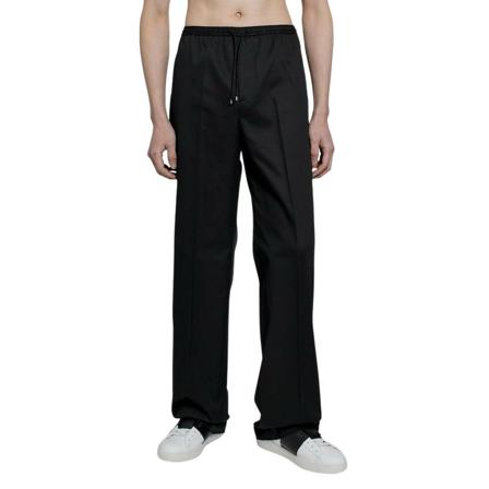 Valentino, Wide Trousers Czarny, Mężczyzna, Rozmiar: S