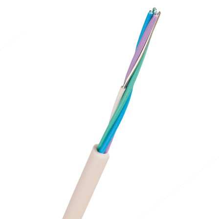 Nexans EQQXB EASY Telekabel 1 m, hvit 1x4x0,5 mm, Stikkontakter & kabler