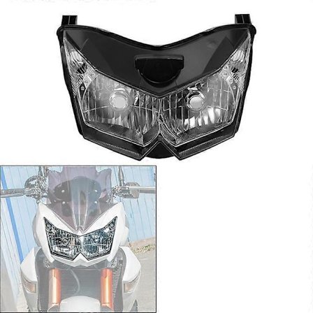 Motorcykel Forlygte Klar Køretøjsbelysning Samling Kompatibel med Kawasaki Z750 ZR750L 2007-2010 Z1000 ZRT00B 2007-2009 2008