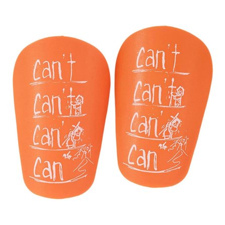 2 stk. Mini Fodbold Benskinner Benbeskyttere til Udendørs Sport Fodboldkamp Grøn 8cmx5cm Orange 8cmx5cm_ma