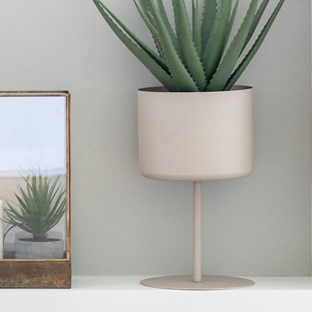 Hiekkateräksinen kukkaruukku ø21,5 x 36 cm