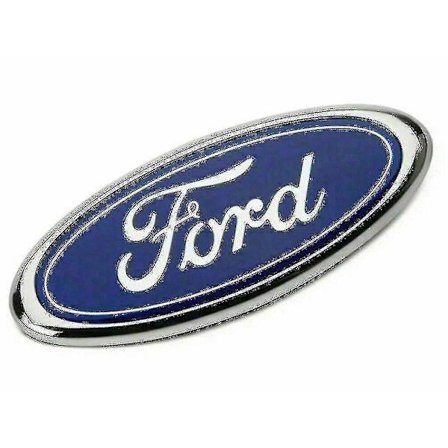 Til Ford-emblem Oval Blå/krom 145x 60mm Forreste/bagerste emblem