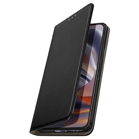 Smartphone Etui - Motorola - Edge 50 Neo - Vegansk Læder - Magnetisk Lukning - Video Stativ