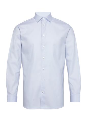 Slhslimnathan-Solid Shirt Ls B Skjorte Business Blå Selected Homme*Betinget Tilbud