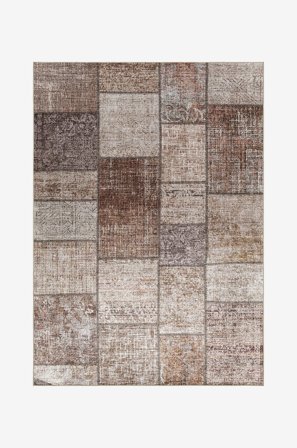 KM Home - Matto Amber - Ruskea - Sileät matot - 230X340 - - Homeroom