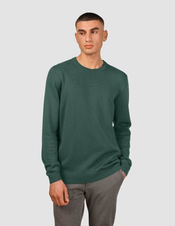 Shaping New Tomorrow - Everyday Knit Crewneck - Shadow Green - Herr - Storlek M