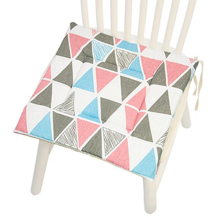 Tryckt fyrkantig sittdyna i polyesterlinne, tjock sittdyna, cirkulär dyna för burspråk, hushållsdyna i japansk stil för stussen