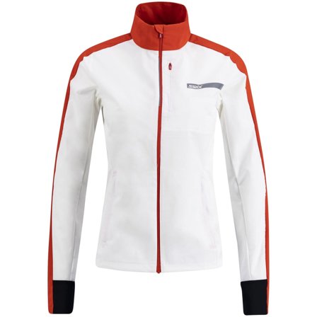 Swix Roadline Wind Jacket W Bright White/Fiery Red