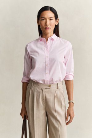 GANT Damen Regular Fit Classic Popeline Hemd (38) Rosa