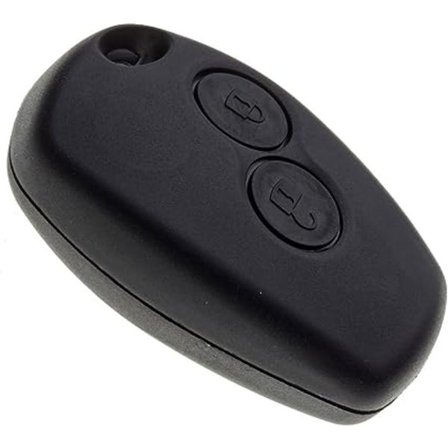 Bladlös nyckelskal kompatibel med Renault Clio 3, Twingo 2, Master 3, Kangoo 2, Trafic och Modus - 2 knappars fjärrkontrollverktyg Bil Flip Key Ca