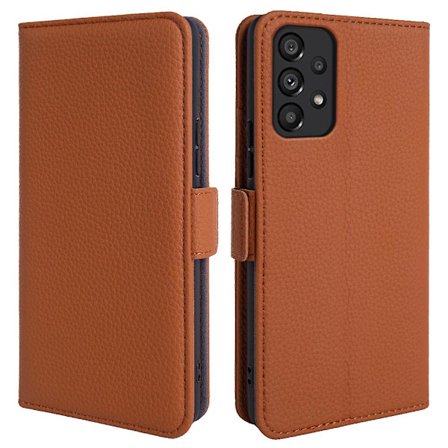 Cover i äkta nötskinn till Samsung Galaxy A53 5g Litchi Texture Stand Phone case
