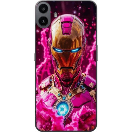 Yhteensopiva Puhelinkuori Nothing CMF Phone 1 Särmikäs vihreä hahmo pikselöidyssä fantasiamaailmassa, jossa on puutaloja ja eläimiä retro-pelim