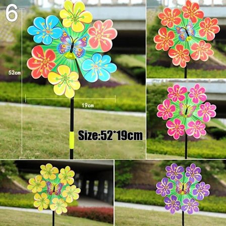 Färgglada djurväderkvarnar Layout Snurror Leksaker 6 6 6[XJ]_tfrf