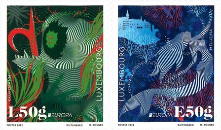Luxembourg - EUROPA 2022 / Sagn & myter - Postfrisk sæt 2v