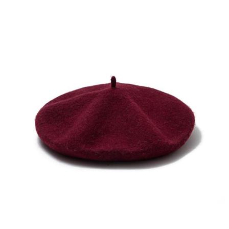 Fransk Basker I Flera Färger Söt Varm Vår Höst Red One Size
