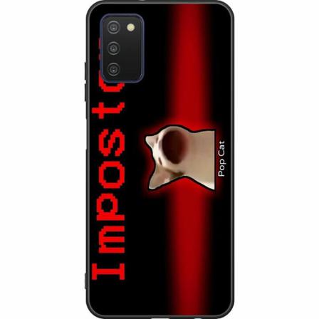 Samsung Galaxy A03s Svart Skal Pop Cat Meme