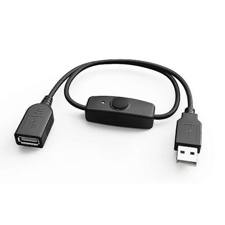 USB 2.0 Forlængerledning USB Forlængerkabel Med ON OFF Kontakt LED Indikator